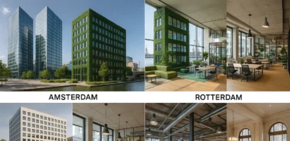 Topsteden om kantoorruimte te huren in Nederland
